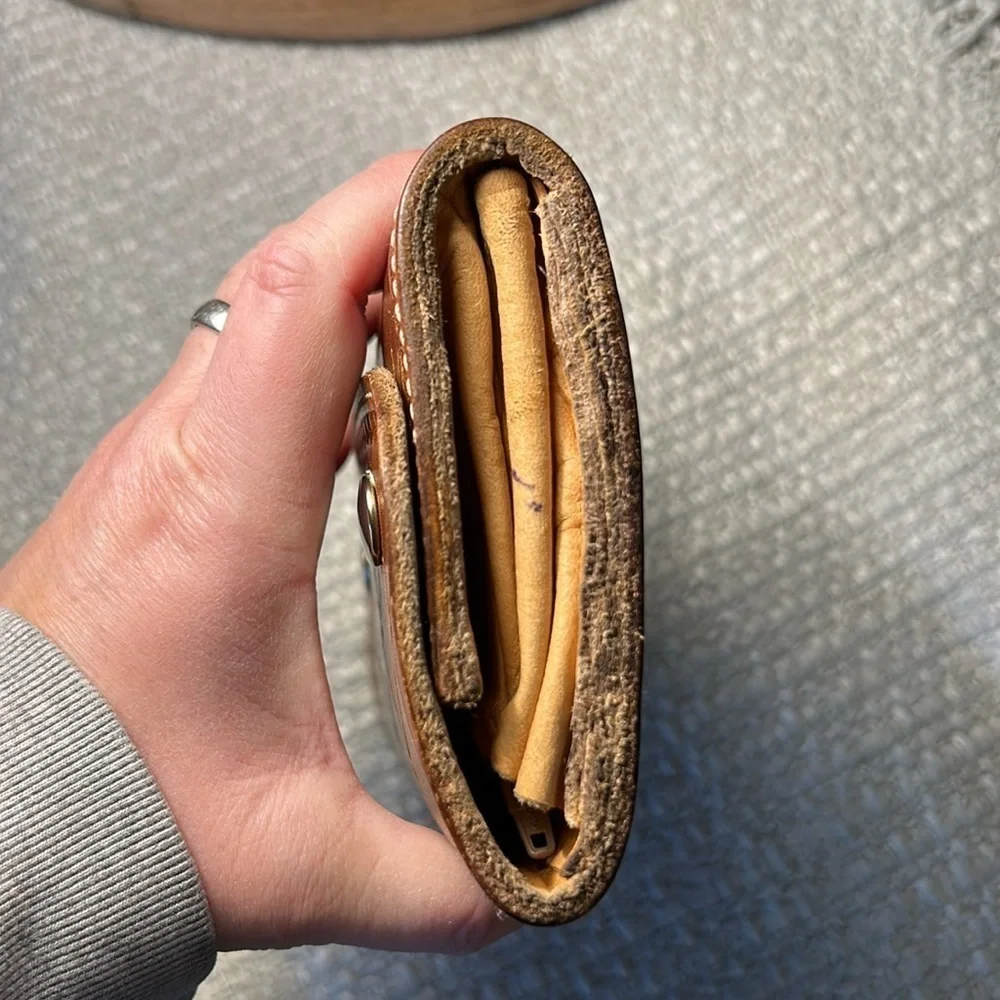 COUNTRY BUG WALLET BROWN LEATHER